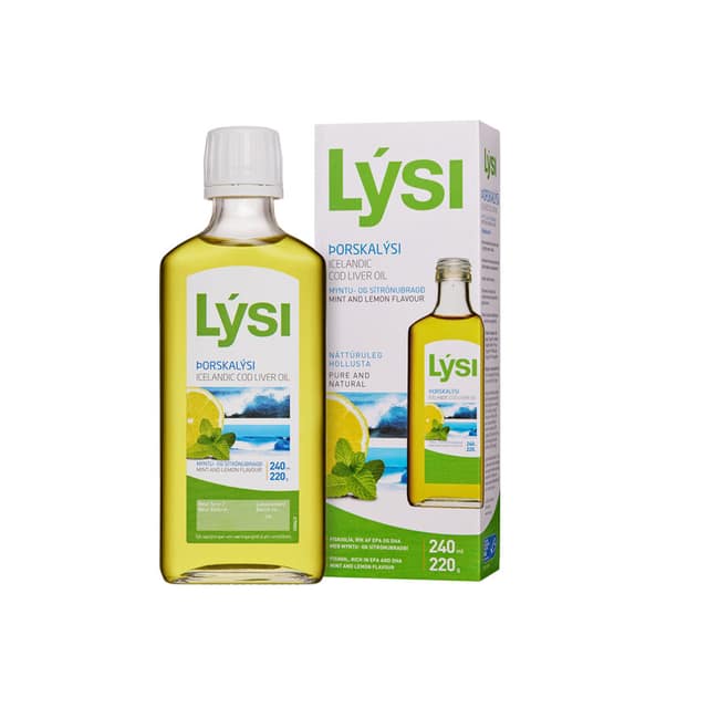 Lysi Cod Liver Oil - Shije Limon&Ment 240ml