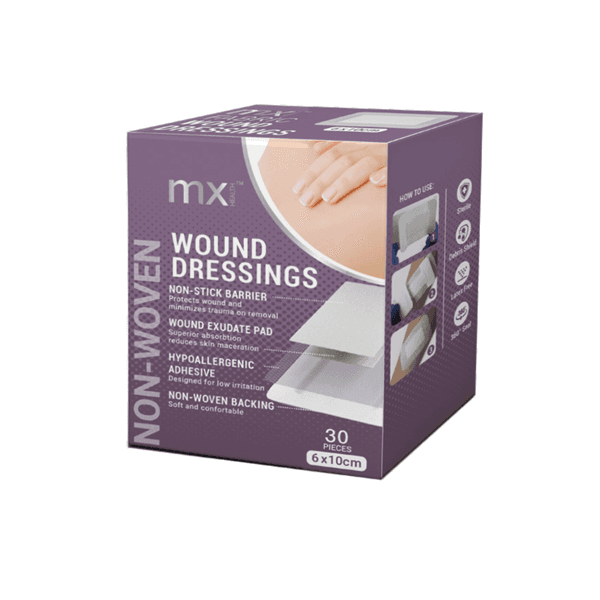 MX Wound Dressing Fabric NonWoven 5x7cm (50s)