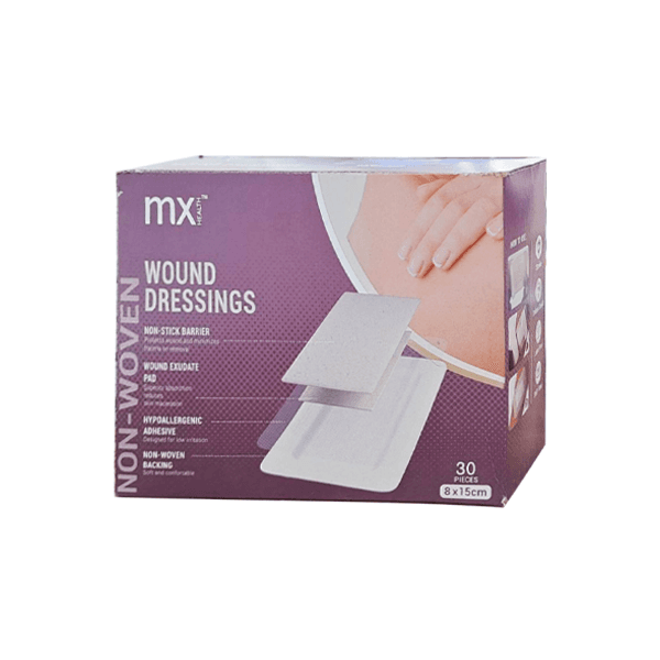 MX Wound Dressing Fabric NonWoven 8x15cm (30s)